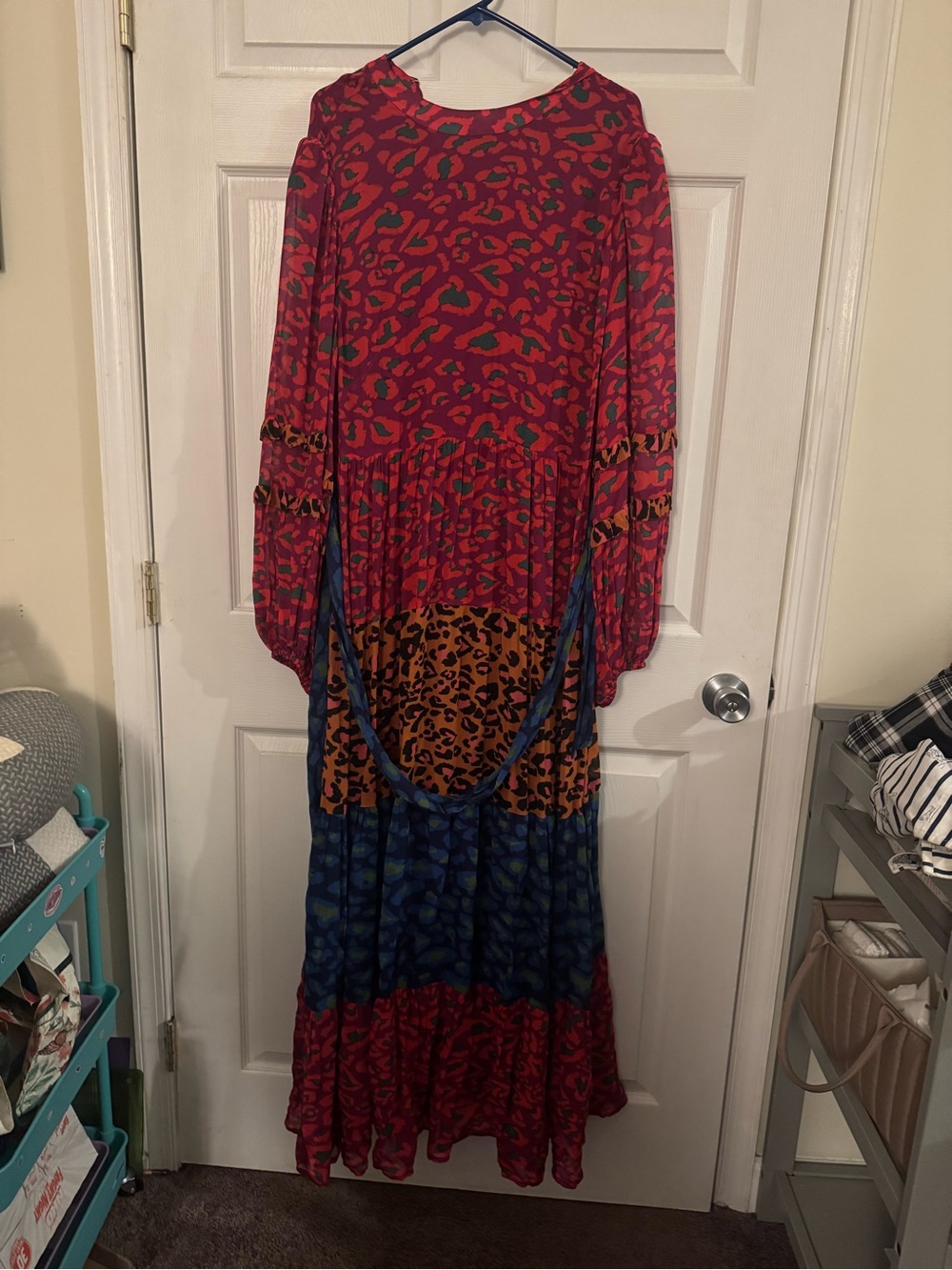 FARM Rio Mixed Leopard Pop Maxi Dress